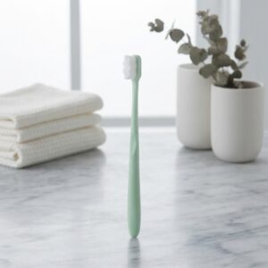 Nano Toothbrush with Travel Case | Ultra Soft Micro-Nano Bristles | Gentle Toothbrush for Sensitive Gums | Suitable for Adults & Kids | Random Color